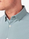 Men's Long Sleeve Dress Shirts Mizzen + Main Leeward Long Sleeve Dress Shirt in Balsam Stratford Check