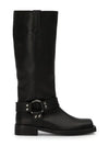 Tony Bianco's Biker Black Wax Boot