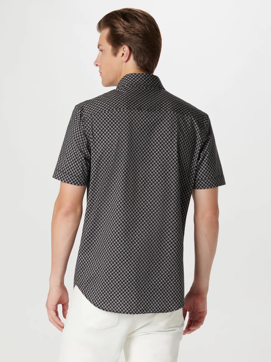 Miles Geometric OoohCotton Short Sleeve Shirt