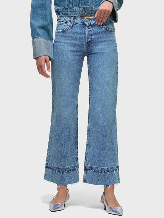 Hudson Rosie High-Rise Wide Leg Ankle Raw Hem in Express
