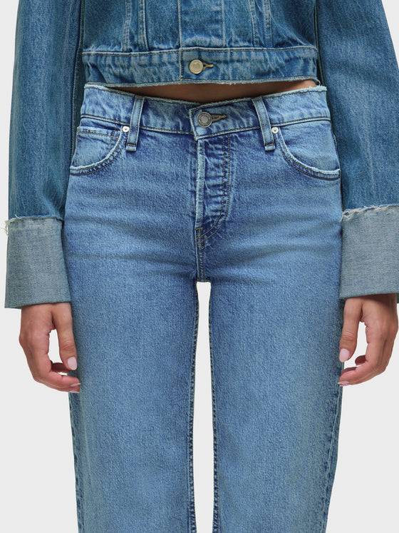 Hudson Rosie High-Rise Wide Leg Ankle Raw Hem in Express