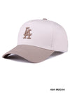 Vanilla MonkeyLA City Logo Two Tone Canvas Cotton Cap Ash Mocha