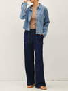 Be Cool's Knit Denim Cropped Shacket