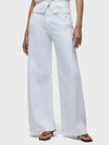 Hudson Jeans Jodie Loose Fit Wide Leg W/Frayed Seams in White