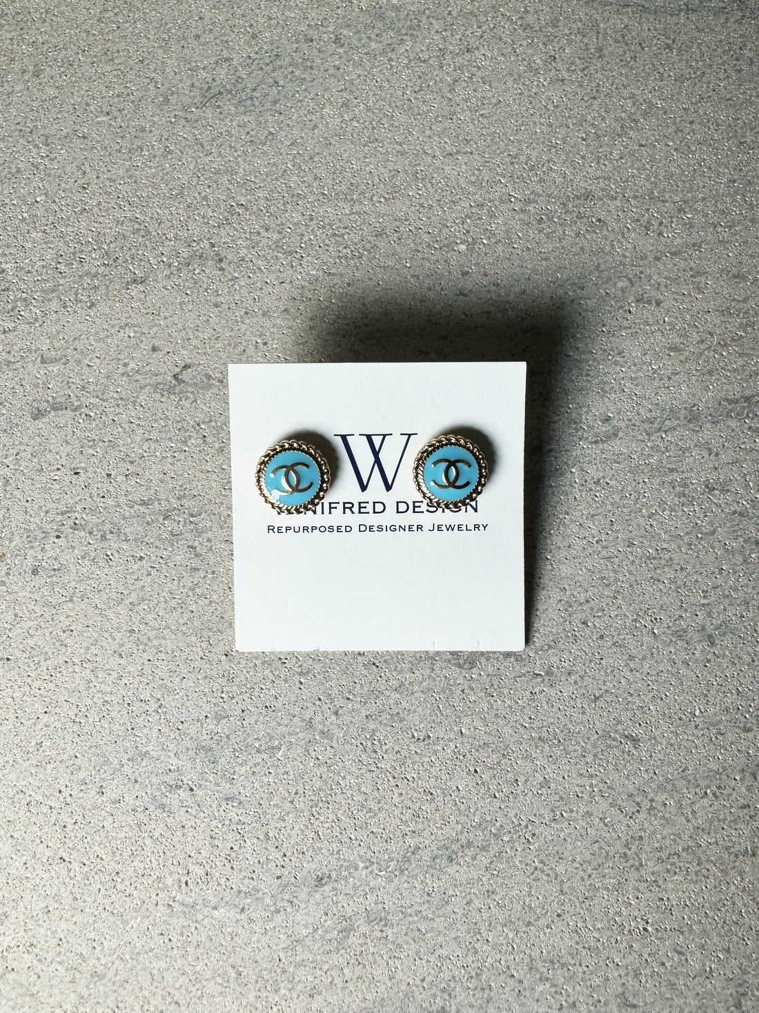  Winifred Design Chanel Button Earrings