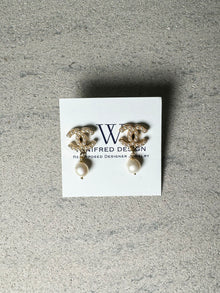  Winifred Chanel Pearl/Gold Drop Earrings