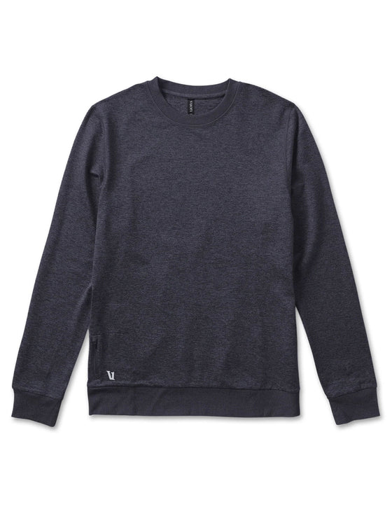 Vuori Ponto Performance Crew in Charcoal Heather