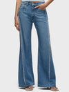 Hudson Jeans Jodie Loose Fit Wide Leg W/Frayed Seams in Unravel