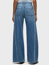 Hudson Jeans Jodie Loose Fit Wide Leg W/Frayed Seams in Unravel
