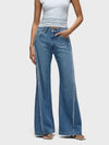 Hudson Jeans Jodie Loose Fit Wide Leg W/Frayed Seams in Unravel