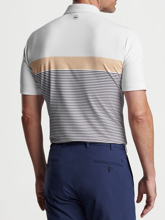 Peter Millar Clef Performance Jersey Polo in White