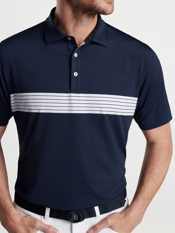 Peter Millar Clyde Performance Jersey Polo in Navy