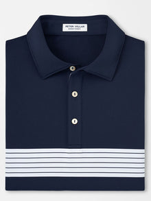  Peter Millar Clyde Performance Jersey Polo in Navy