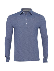  Criquet brrr Long Sleeve Range Polo in Riviera 