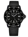 Stuhrling Explorer 4041 Quartz 40mm Diver - Black Case and Strap