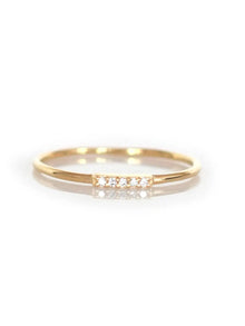  La Kaiser Solid Gold Diamond Alinea Ring