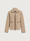 Varley's Ruiko Zip-Through Fleece in Light Taupe