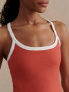Varley Theon Scoop Neck Tank in Baked Apple
