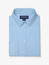 Leeward Long Sleeve Dress Shirt in Light Blue Circle Texture