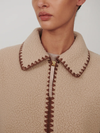 Varley's Ruiko Zip-Through Fleece in Light Taupe