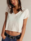 Free People Take 2 Tee in Clean Ivory