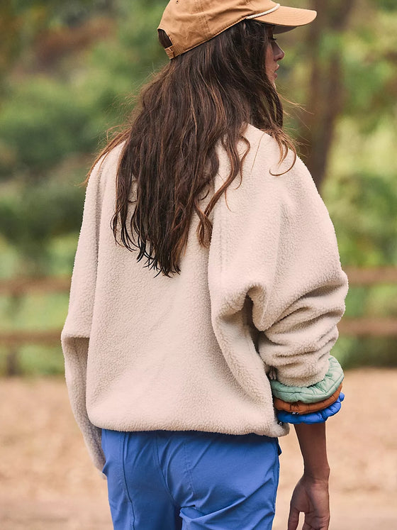 Free People Hit the Slopes Jacket in Muted Beige