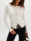 Free People Tilly Long-Sleeve Cardi in Ivory