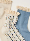 Free People Ruffle Sock Pack in Turquoise