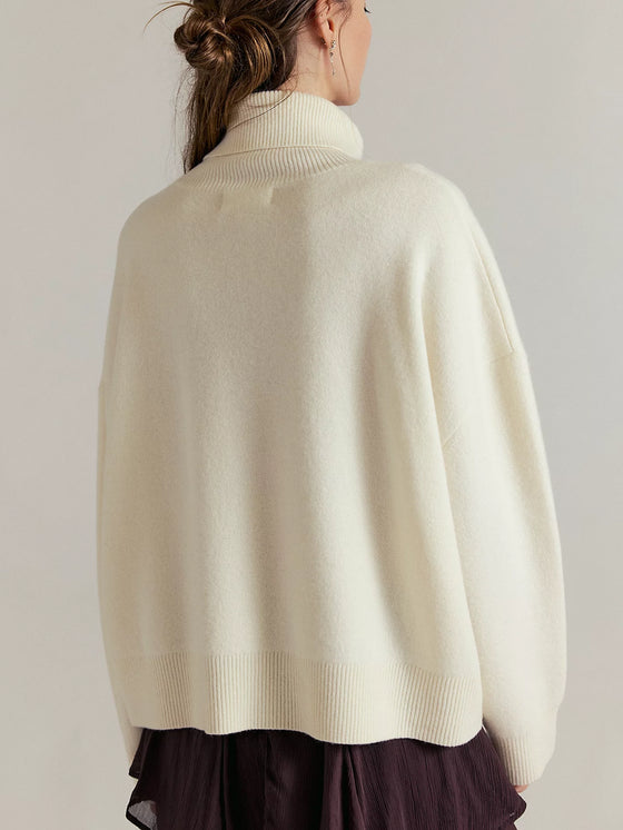 Free People Sigma Turtleneck in Coconut Milk