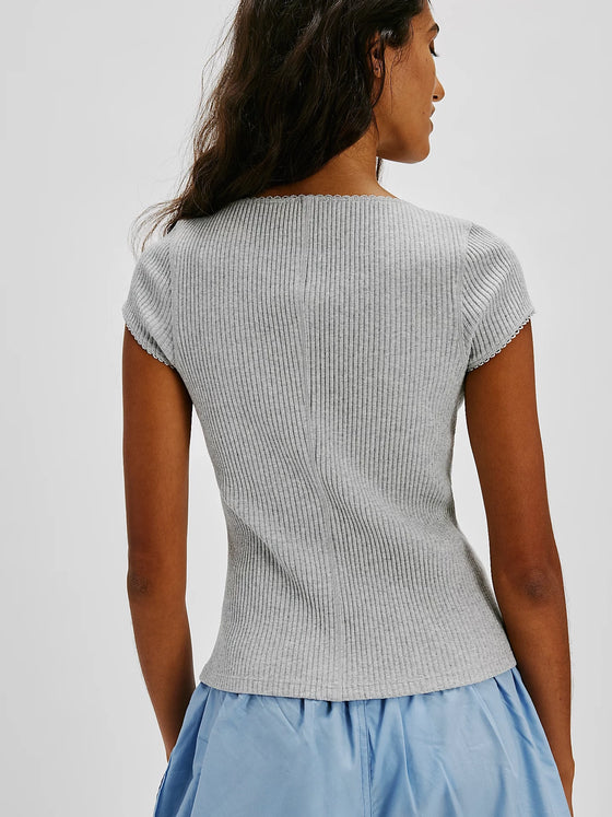 Free People Most Wanted Cardi in Heather GRey