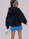 Free People Final Call Zip Up in Black