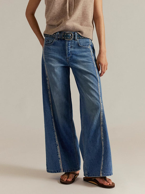We the Free On The Edge Wide Leg in Tipping Point Free People