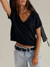 Free People Take 2 Tee in Black