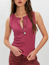 Free People Jamie Henley Tank in Sangria