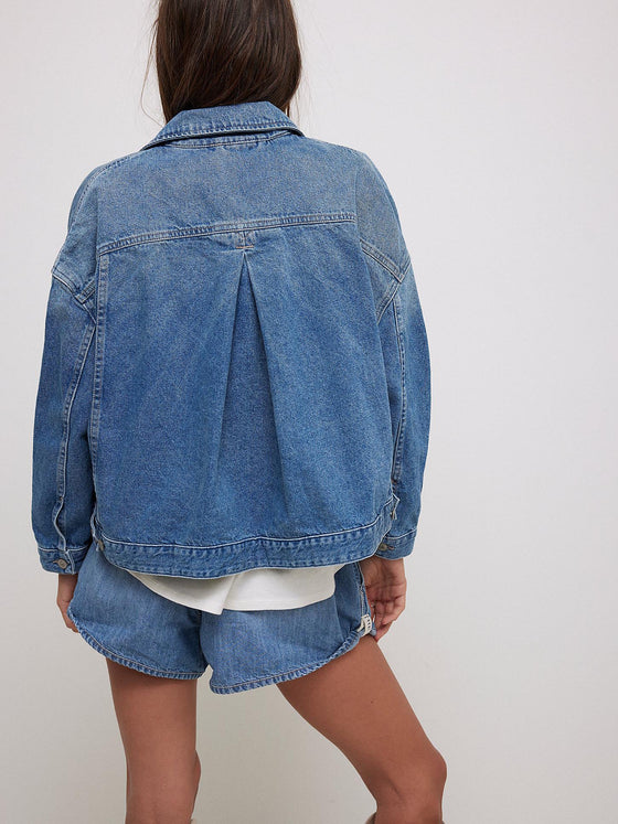 We the Free Opal Swing Denim Jacket in Cowboy Romance
