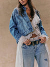 We the Free Opal Swing Denim Jacket in Cowboy Romance