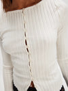 Free People Tilly Long-Sleeve Cardi in Ivory