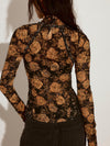 Free People's Lyric Long Sleeve in Black Combo