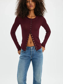  Free People Going Places Cardi in Acai