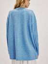 Free People Phoebe Pullover in Waterfall Heather blue