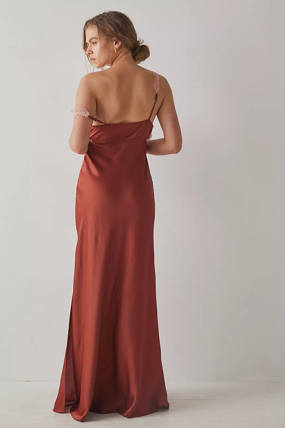 Free People Countryside Maxi Slip in Sparkling Cider