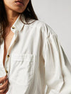 Free People We The Free Happy Hour Solid Poplin Top in White