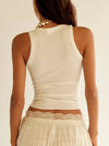Free People Intimately So Soft Seamless Modal Tank in Clean Ivory