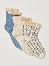 Free People Ruffle Sock Pack in Turquoise