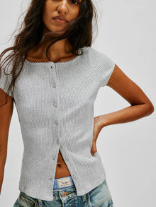  Free People Most Wanted Cardi in Heather GRey