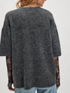 Free People Margot Sweater Tee in Charcoal Heather
