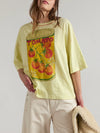 Free People We The Free In Spring Tee in Lemon Water Combo