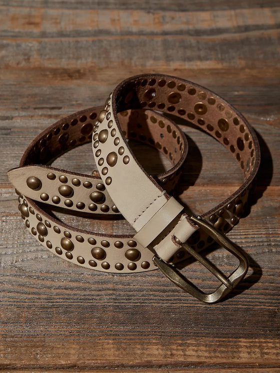 Free People WTF Sola Stud Belt in Stone Cold