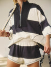 xFree People Retro Rugby Set in Midnight Navy Combo