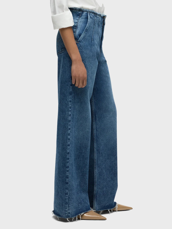 Hudson Jeans James High-Rise Darted Wide Leg in Mallorca